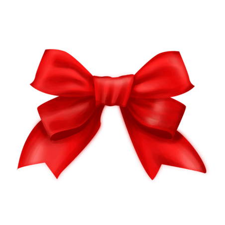 潮国创意红色蝴蝶结圣诞节装饰元素