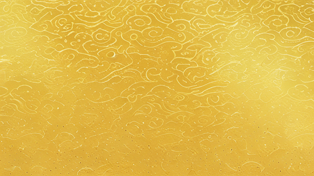 潮国创意中国风新年通用中式平铺花纹底纹金色金箔