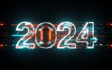潮国创意数字2024创意潮流2024背景12赛博朋克科幻