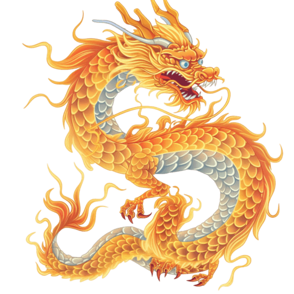 潮国创意龙年手绘卡通中国龙神龙吉祥龙23