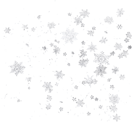 潮国创意雪花纹理冬天元素立体免抠图案下雪