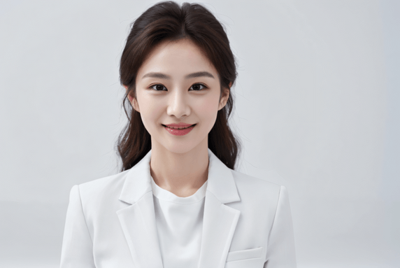 潮国创意医务人员女医生微笑摄影图医护人员白大褂