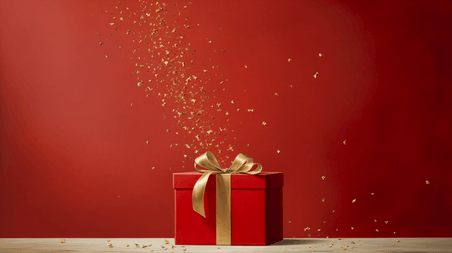 潮国创意圣诞节圣诞礼物盒新年礼物盒背景5