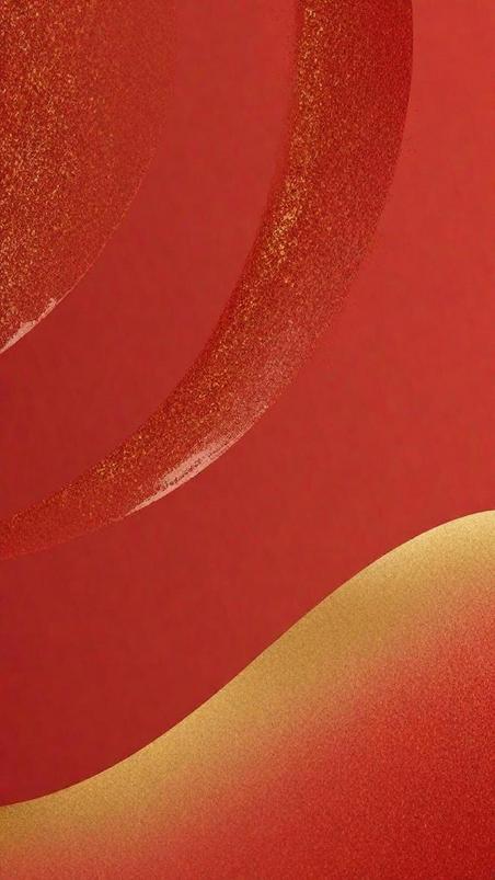 潮国创意新年质感红金抽象流沙纹理底纹18春节元旦