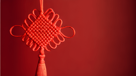 潮国创意中国风新年红色传统中国结春节喜庆