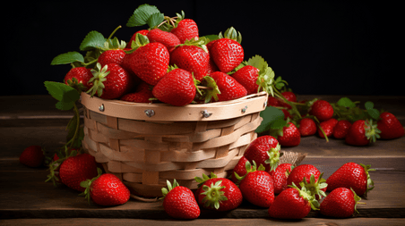 水果篮子产品摄影草莓5