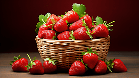 水果篮子产品摄影草莓8水果生鲜