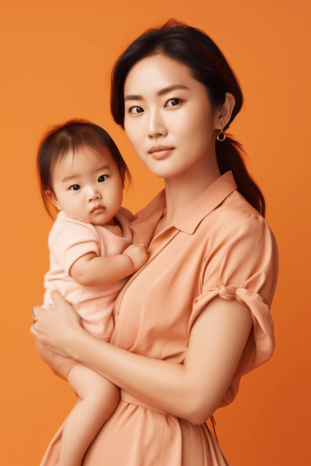 母亲节母子母婴婴儿母亲亲子人像摄影6亚洲人像