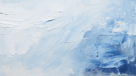 潮国创意波浪刷涂的背景油漆油画蓝色