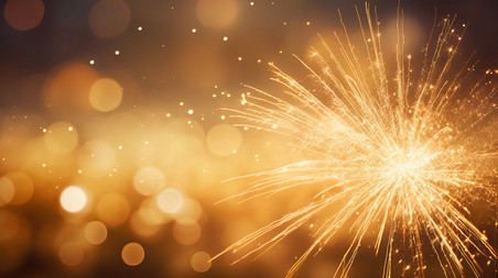 金色星光烟花闪亮背景10设计图新年跨年