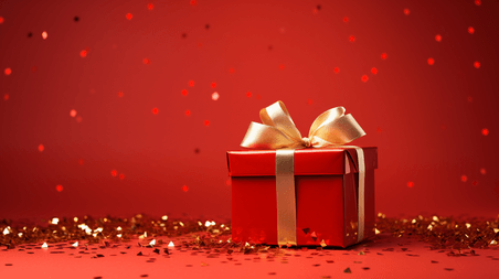 潮国创意圣诞节圣诞礼物盒新年礼物盒背景元旦