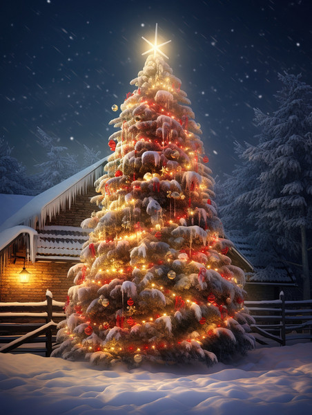 潮国创意一棵巨大的圣诞树20