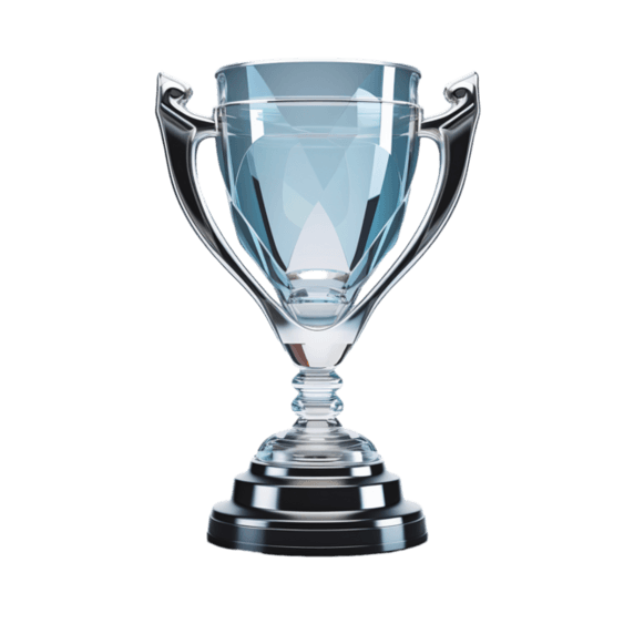 潮国创意玻璃切割奖杯比赛AI元素立体免扣图案
