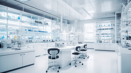 潮国创意在科学实验室从事医药产品研究医疗化学