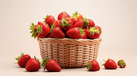 水果篮子产品摄影草莓1水果生鲜