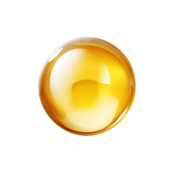 潮国创意金色透明树脂球-真实的药丸或蜂蜜滴或玻璃球。RGB。全局颜色
