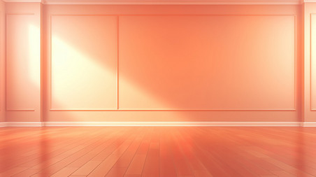 潮国创意橙色干净阳光明媚的室内空间5
