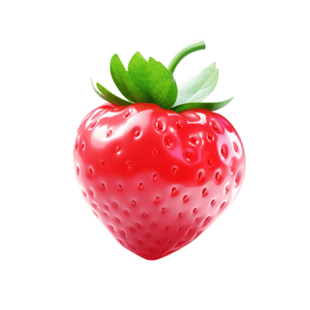 创意艺术新鲜草莓元素立体水果装饰元素