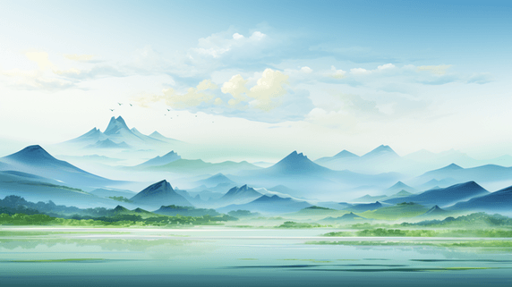 青山楼阁图片_青山楼阁素材_青山楼阁图片素材下载-潮国创意