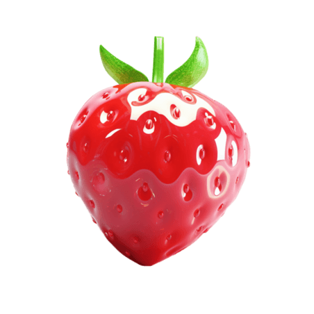 创意装饰新鲜草莓元素水果装饰元素