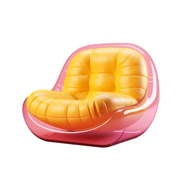 潮国创意数字艺术沙发c4d元素立体免扣图案