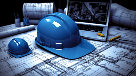 潮国创意安全生产建筑施工工地工程图安全帽