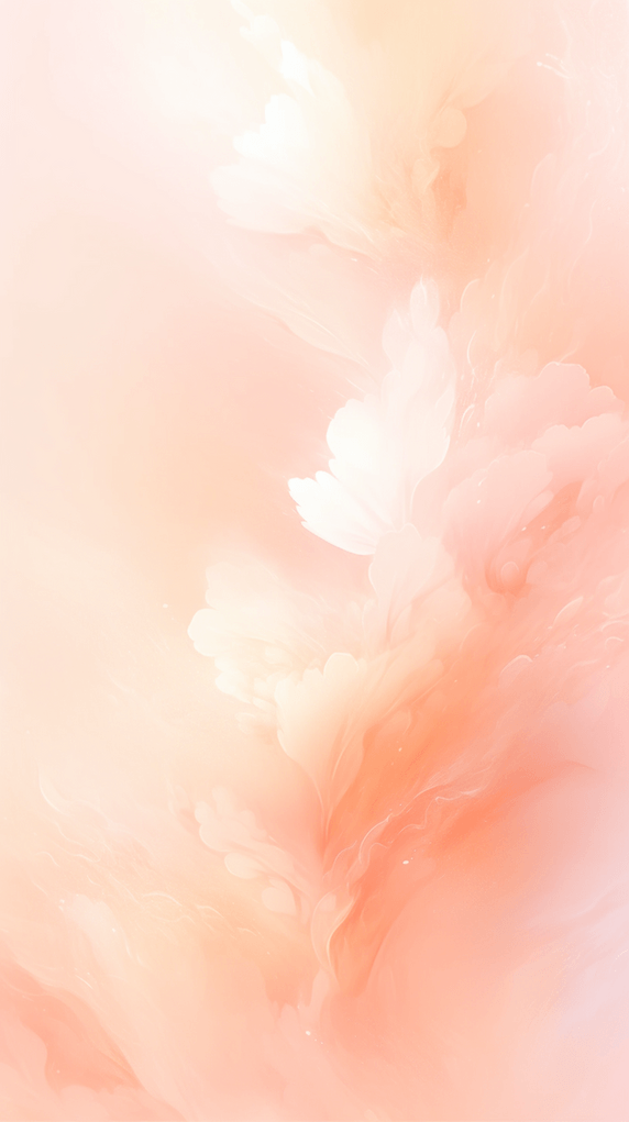 创意唯美梦幻花朵背景粉桃色烟雾质感潘通