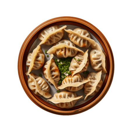 潮国创意饺子食物元素立体免扣图案