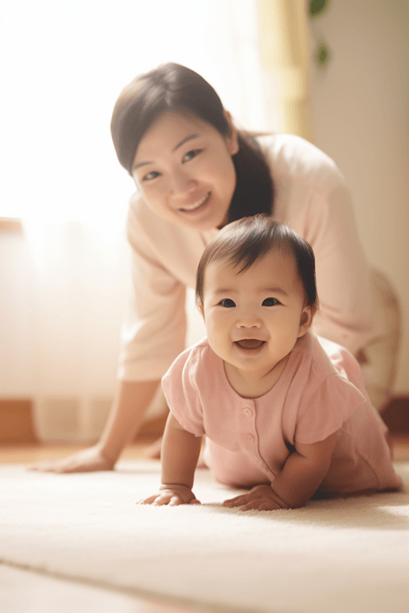 潮国创意母亲节母子母婴婴儿母亲亲子人像摄影27