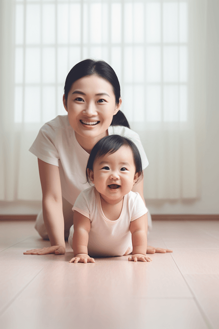 潮国创意母亲节母子母婴婴儿母亲亲子人像摄影25亚洲人像