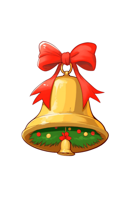 潮国创意装饰铃铛圣诞节卡通手绘元素