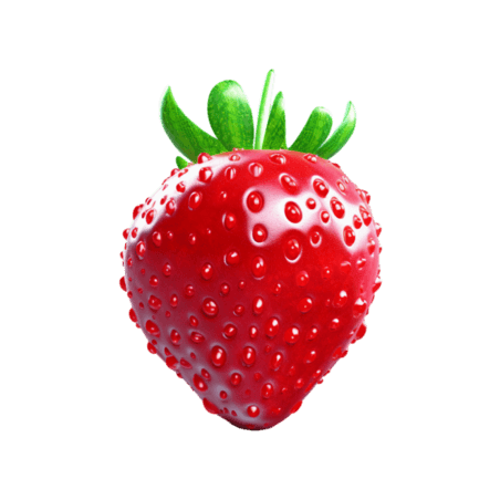 创意新鲜草莓水果装饰元素