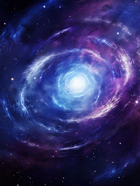 潮国创意旋转的星系恒星和星云在宇宙14