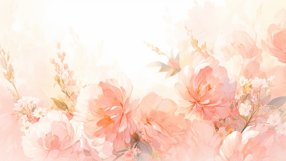 创意母亲节明信片康乃馨背景粉桃色温馨