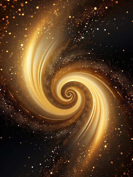 潮国创意金色螺旋线形式抽象背景19
