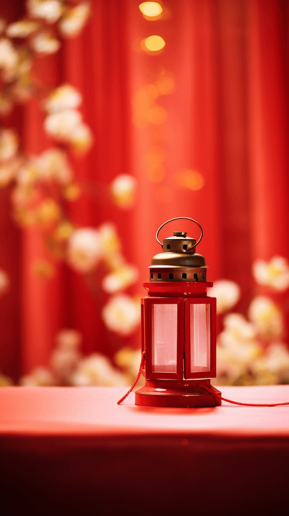 潮国创意中国红春节主题背景春节元宵节