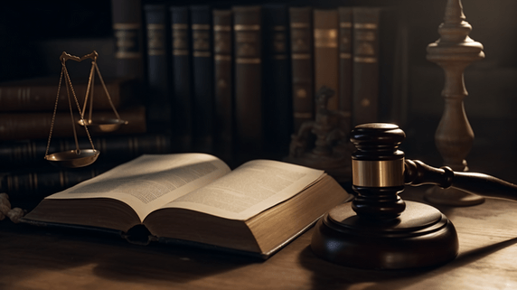 潮国创意法官法槌和书法律宪法摄影图