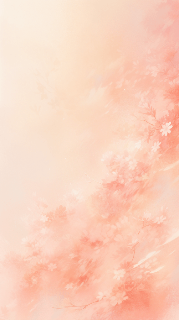 创意花朵粉桃色暖色调梦幻背景