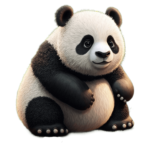 潮国创意卡通可爱大熊猫国宝动物