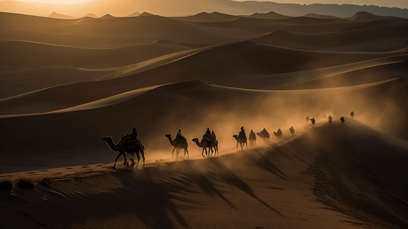 潮国创意沙漠敦煌丝绸之路