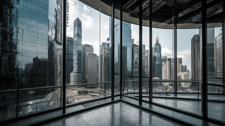 潮国创意cbd玻璃幕墙城市建筑大厦高楼