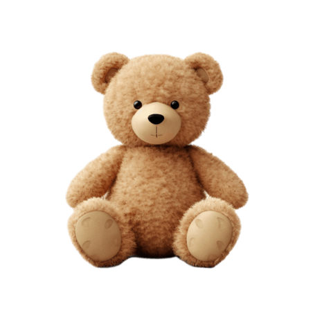 潮国创意小熊玩偶玩具写实布偶可爱素材装饰