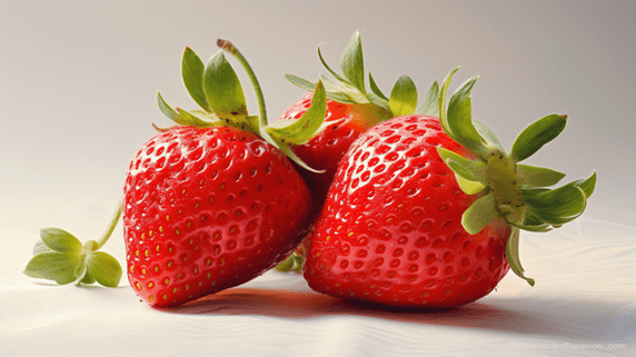新鲜可口的草莓特写生鲜水果