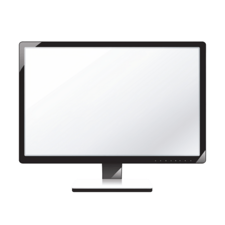 潮国创意打开显示网站的黑色平板电脑显示器