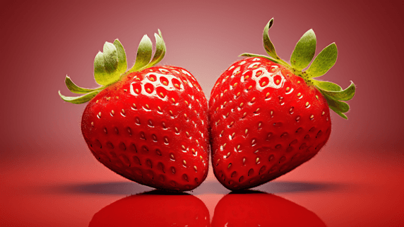 特写水果2颗草莓产品摄影7生鲜水果