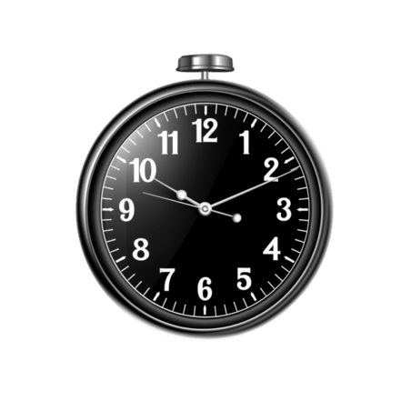 潮国创意24小时计时器时钟黑色