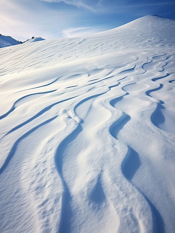 潮国创意白雪恺恺的雪山冬天美景8冬天冬季大雪雪景