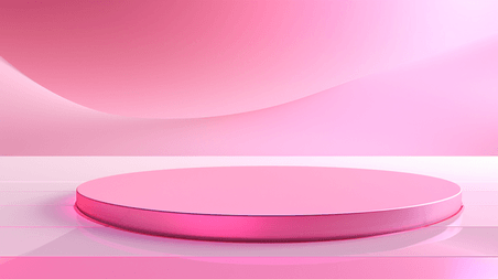 创意粉色现代感圆柱创意背景14电商展台