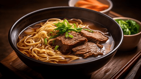 潮国创意沙茶牛肉汤面拉面餐饮中式