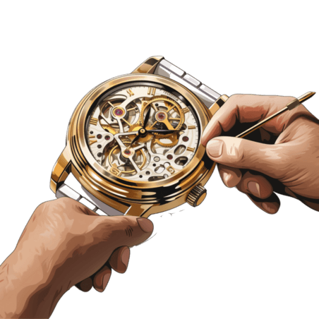 潮国创意修理手表机械维修时间